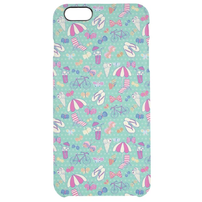 Beautiful Pattern With Summer Elements Uncommon iPhone Case (Back)