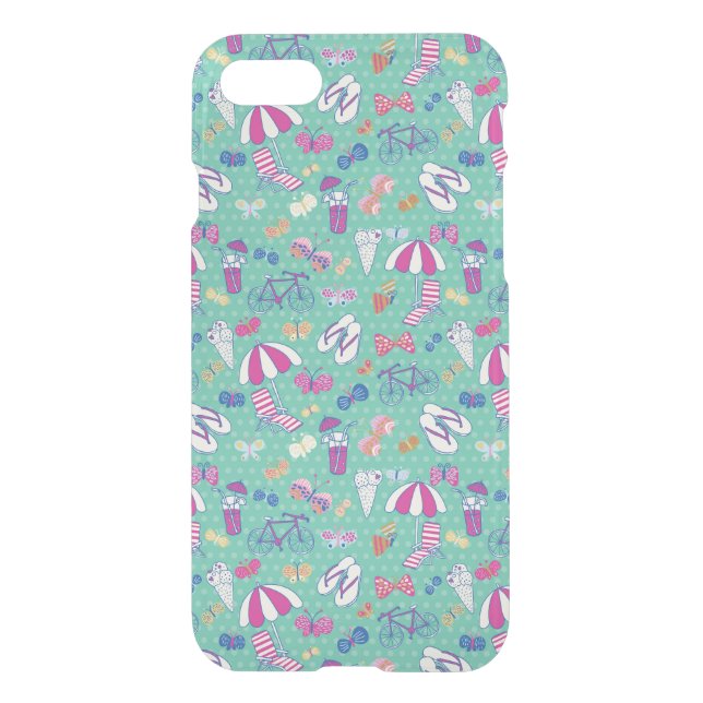 Beautiful Pattern With Summer Elements Uncommon iPhone Case (Back)