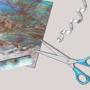 Beautiful Paua Black Abalone New Zealand Shell Wrapping Paper