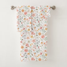 Beautiful Peach Floral Pattern