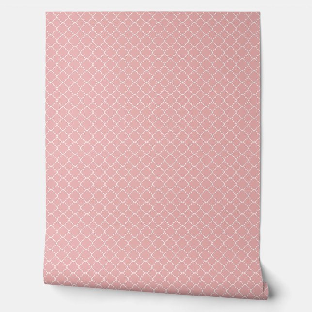 beautiful peach solid color /pattern wallpaper  (Unrolling)
