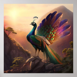 Beautiful Peacock 4 Nature Wall Art