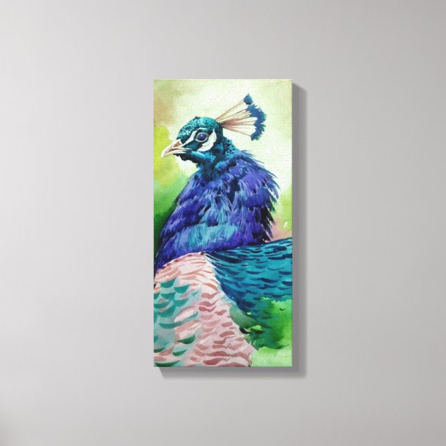 Beautiful peacock art canvas print (Front)
