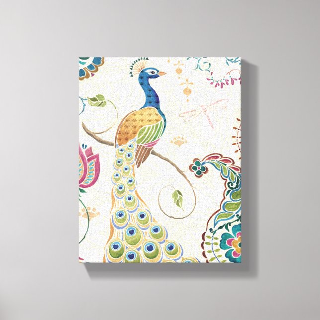 Beautiful Peacock Canvas Print (Front)
