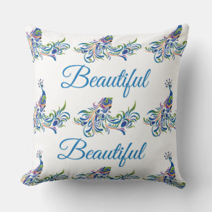Beautiful Peacock Decorative Pillow