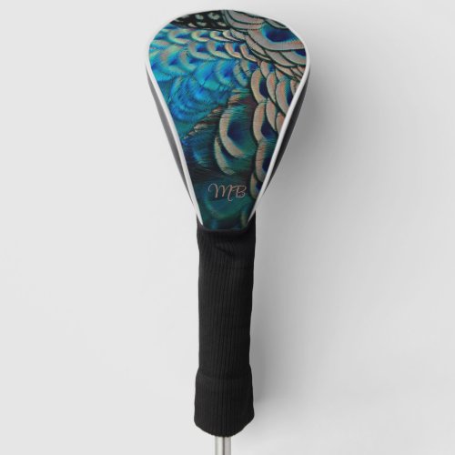 Beautiful Peacock Feather Eye Plumes Cluster    Golf Head Cover