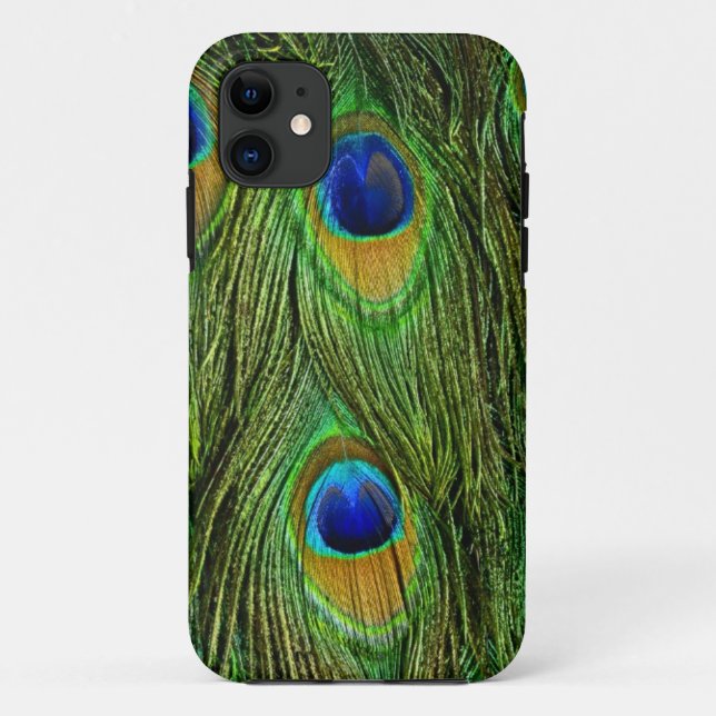 Beautiful Peacock Feathers Case-Mate iPhone Case (Back)