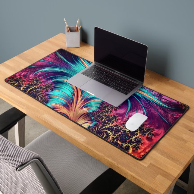 Beautiful Peacock Feathers Desk Mat (Office 2)
