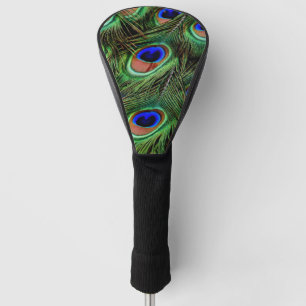Beautiful Peacock Feathers Golf Head Cover