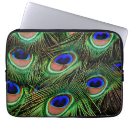 Beautiful Peacock Feathers  Laptop Sleeve