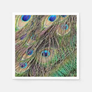 Beautiful Peacock Feathers Napkins