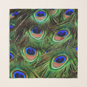 Beautiful Peacock Feathers Scarf