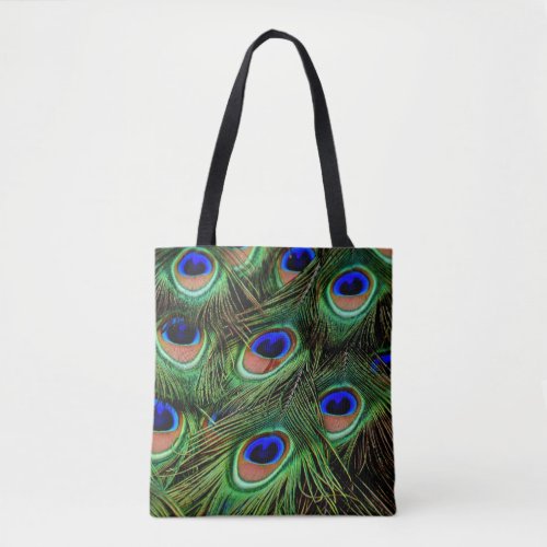 Beautiful Peacock Feathers  Tote Bag