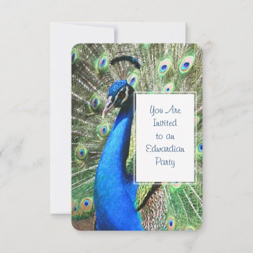 Beautiful Peacock Invitation