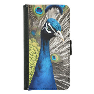 Beautiful Peacock Samsung Galaxy S5 Wallet Case