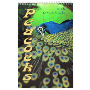 peacock calendars 2022 printable