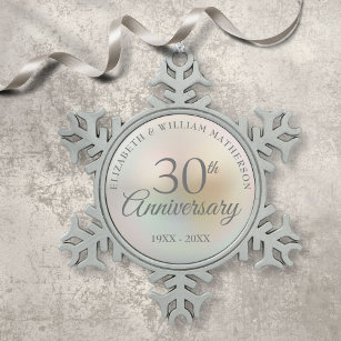  30th Pearl Wedding Anniversary Decorations 30th Silver