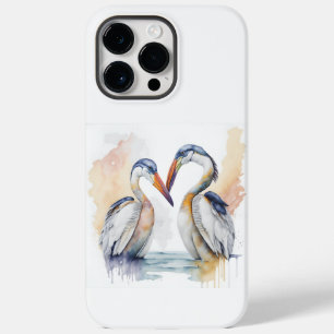 Beautiful Pelican Couple, Pelican Love Bonds Case-Mate iPhone 14 Pro Max Case