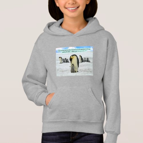 Beautiful Penguin Scripture 1 John 416 T_Shirt Hoodie