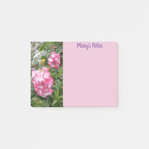 Beautiful Penstemon Pink Flower floral Photo Post_it Notes