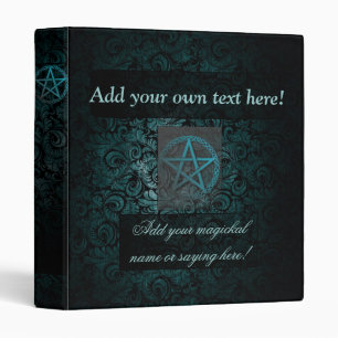 Beautiful pentacle book of shadows/grimoire binder