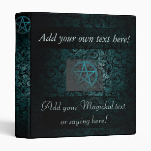 Beautiful pentacle book of shadows/witches journal binder