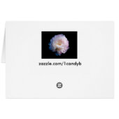 Beautiful Peony Floral Photo Cards (Back Horizontal)