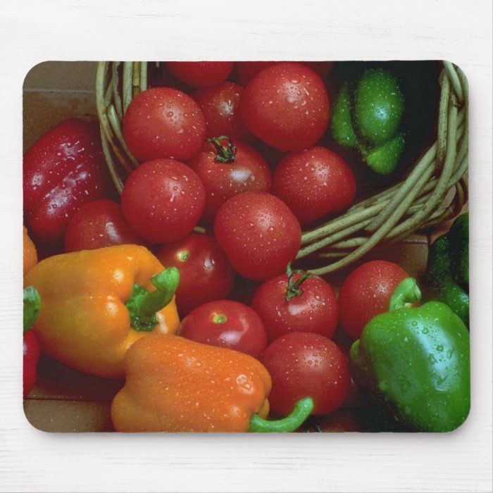 Beautiful Peppers and tomatoes Mouse Pads