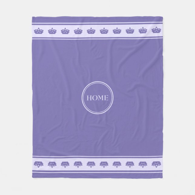 Beautiful Periwinkle Blue Fleece Blanket (Front)