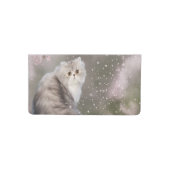 Beautiful persian kitty cat checkbook cover (Front)