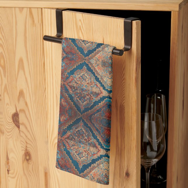 Beautiful Persian Old Pattern Modern Collection Kitchen Towel (Thirds Fold)