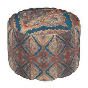 Beautiful Persian Old Pattern Modern Collection Pouf