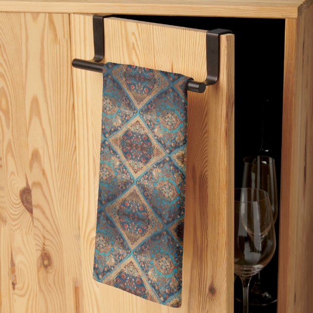 Beautiful Persian Old Pattern Trendy Collection Kitchen Towel (Thirds Fold)