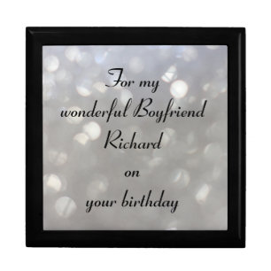 Beautiful Personalised Boyfriend Birthday Gift Box