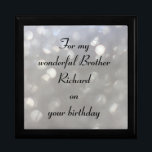 Beautiful Personalised Brother Birthday Gift Box<br><div class="desc">Gorgeous Personalised Gift Box ' For my wonderful Brother on your Birthday'</div>