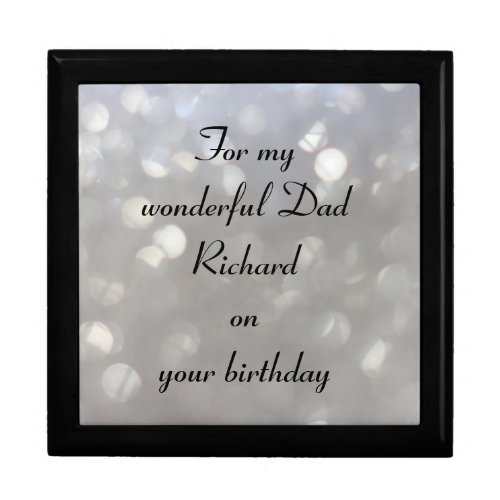 Beautiful Personalised Dad Birthday Gift Box