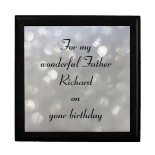 Beautiful Personalised Father Birthday Gift Box