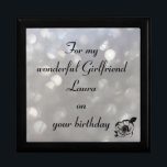 Beautiful Personalised Girlfriend Birthday Gift Box<br><div class="desc">Gorgeous Personalised Gift Box ' For my wonderful Girlfriend on her Birthday'</div>