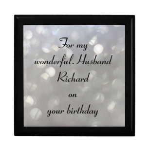 Beautiful Personalised Husband Birthday Gift Box