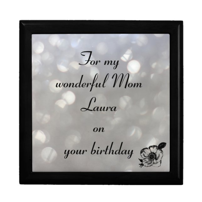 Beautiful Personalised Mom Birthday Gift Box (Front)