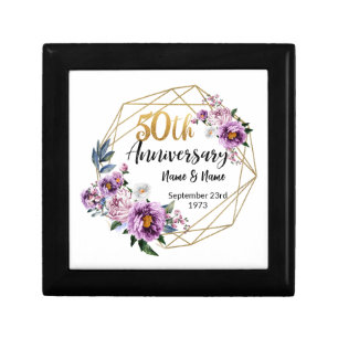 Beautiful Personalized 50th Anniversary Gift Box