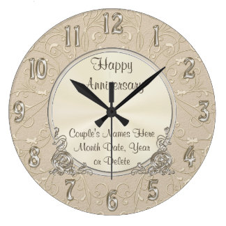 Beautiful PERSONALIZED Anniversary Clock