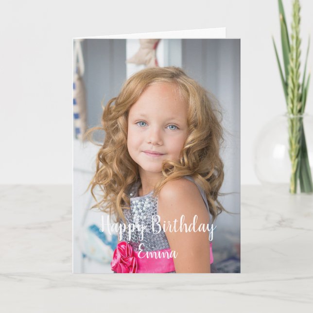 Beautiful personalized birthday card (Front)