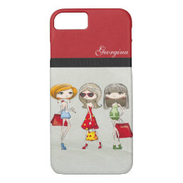 Beautiful Personalized Custom Girly MOD Shopping iPhone 8/7 Case