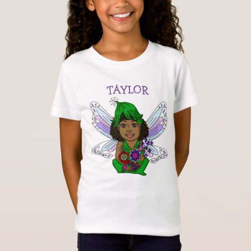 Beautiful Personalized Ethnic Fairy   T_Shirt