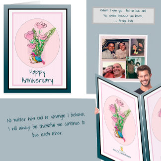 Beautiful Personalized for Wife Anniversary Big Card
