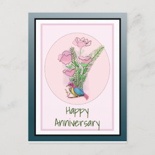 Beautiful Personalized for Wife Anniversary Postcard