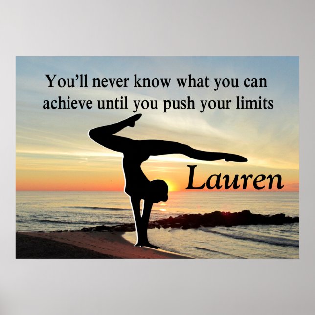 BEAUTIFUL PERSONALIZED GYMNASTICS POSTER (Front)