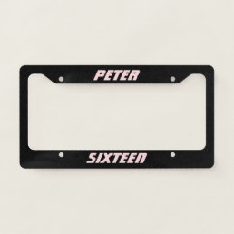 Beautiful Personalized License Plate Frame