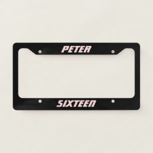 Beautiful Personalized License Plate Frame